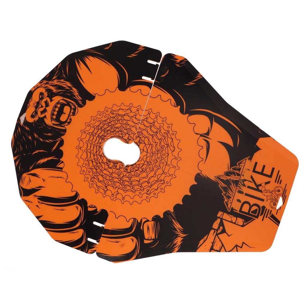 2 Τεμ. Κάλυμμα Πλυσίματος Ποδηλάτου PP Πρόληψη Λεκέδων Λαδιού Αντοχή στη Φθορά Κάλυμμα Δισκόφρενου Τροχού για Βουνό