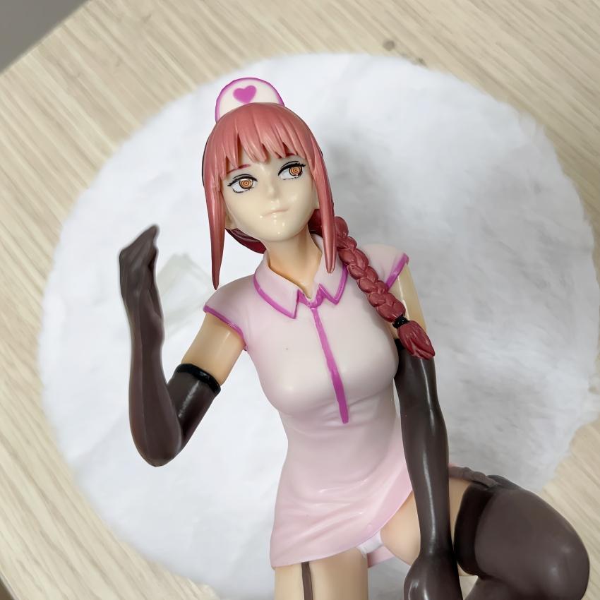 14CM Chainsaw Man Makima Power nurse Girl figure Ver girl figure PVC Game Statue Anime Model Action Adult Doll toys gifts