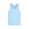 Kids' Summer Lycra Cotton Racerback Tank Top – Breathable Solid Color Base Layer for Boys & Girls