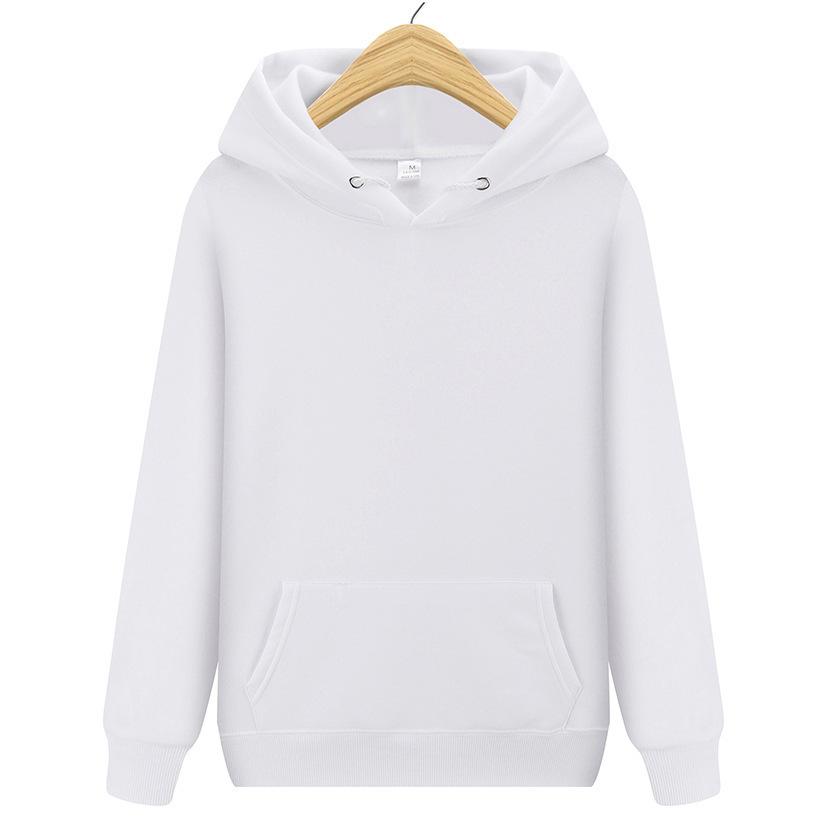 Fashion Solid Color Hooded Sports Sweater Casual Couple Pullover Sweater Solid Color Hooded Sweatshirts for Spring and Autumn