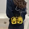 Funny Acrylic Bag For Women Silver Gold Dinner Bag Female Small Shoulder Bag