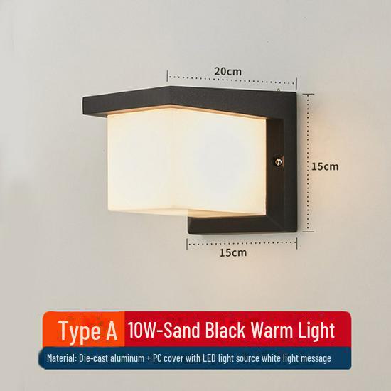 Waterproof Outdoor Wall Lamp for Villa Courtyard, Balcony, and Terrace
