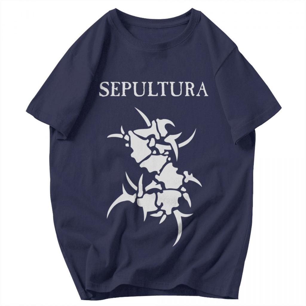 Men T Shirt Sepultura Band Cotton Y2K Graphic Short Sleeve Unisex Clothing T Shirts