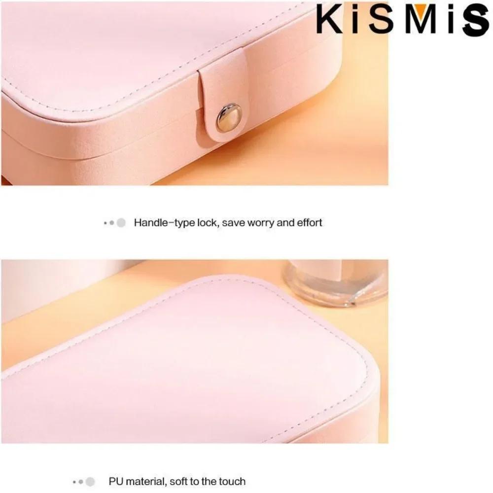 NEW PU Leather Jewelry Box Organizer Storage Display Box Earring Packaging Home Travel Gift