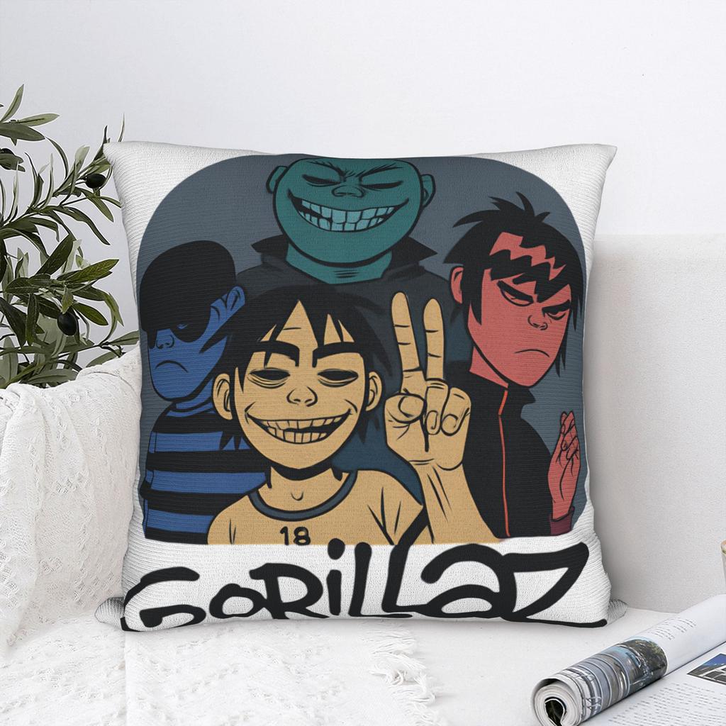 Gorillazs Pillow Cover  Custom Cushion Cover Vintage Pillow Case For Office Car Home Decor