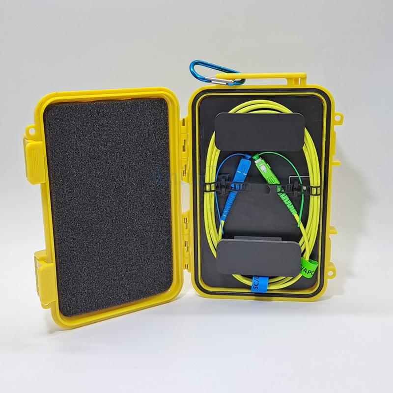Fiber Optical Launch Cable Box 1000KM OTDR Blind Zone Eliminator Box SC/APC-SC/APC SC/UPC-SC/APC SM 1310/1550nm Fiber Rings