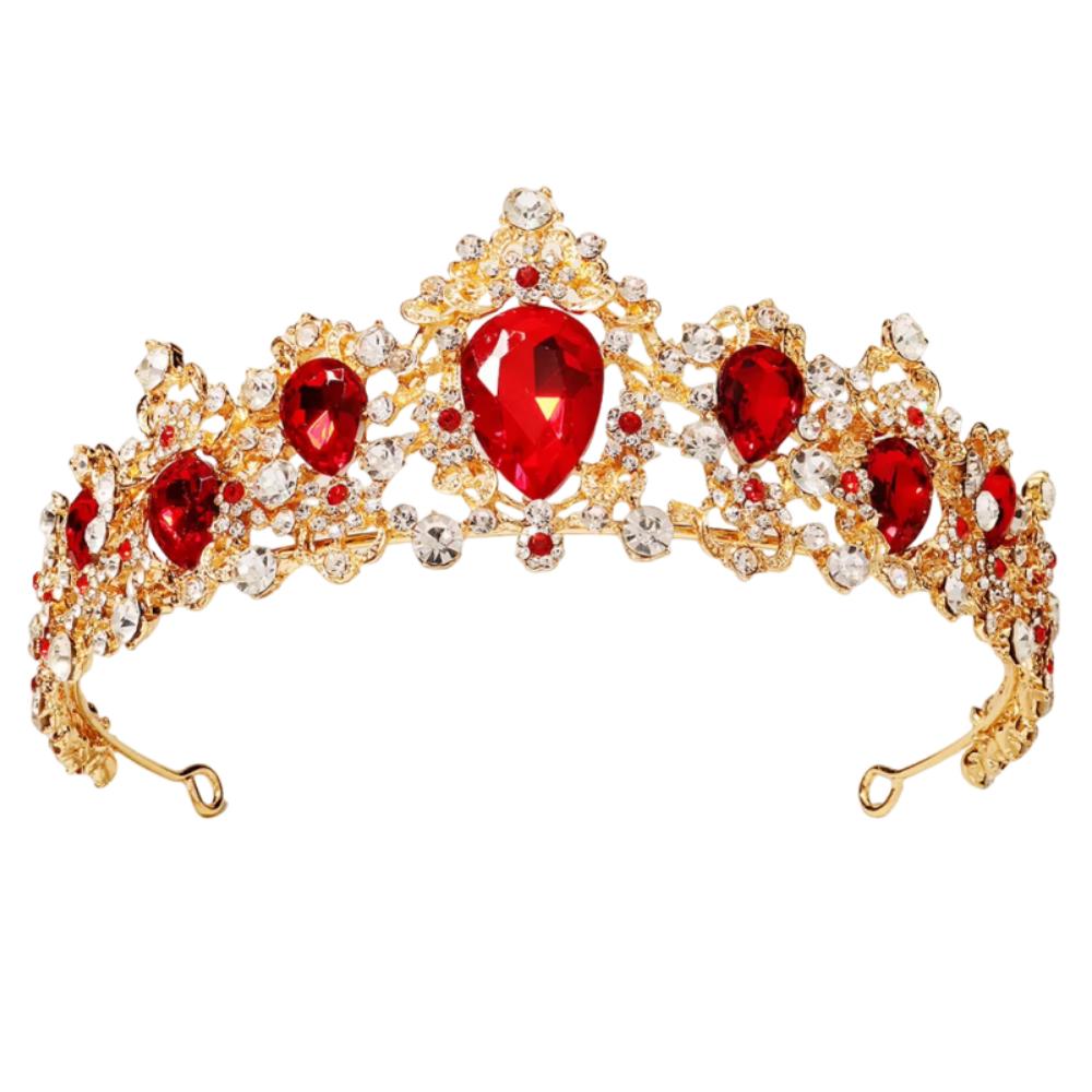 Baroque Queen Princess Crown Rhinestone Wedding Tiaras Diadem Headwear Princess Theme