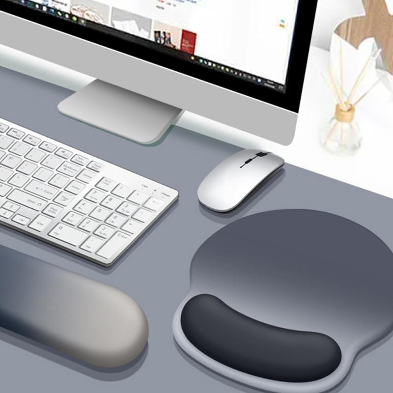 Ergonomic Mouse Wrist Pad Comfortable Breathable Silicone Computer Mouse Wrist Rest Ergonomic Support for Desk Office