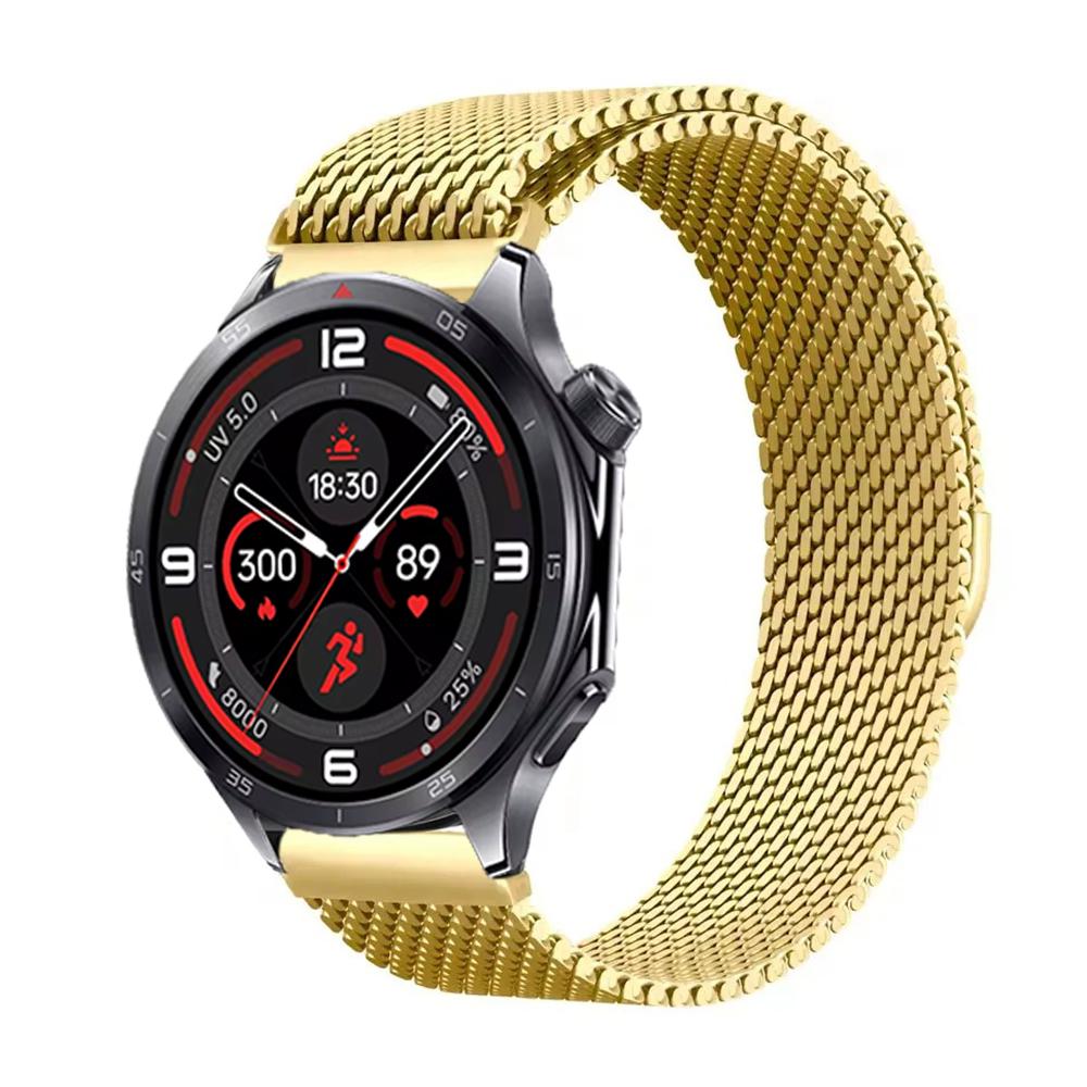 22mm 20mm 18mm Milánský řemínek pro Oneplus Watch 3 46mm 43mm/Lite/2/2R Magnetický náramek pro OPPO Watch S/X2 mini Ocelový náramek na zápěstí