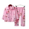 Cozy Coral Fleece Pajamas Set for Kids - Flannel Homewear for Winter