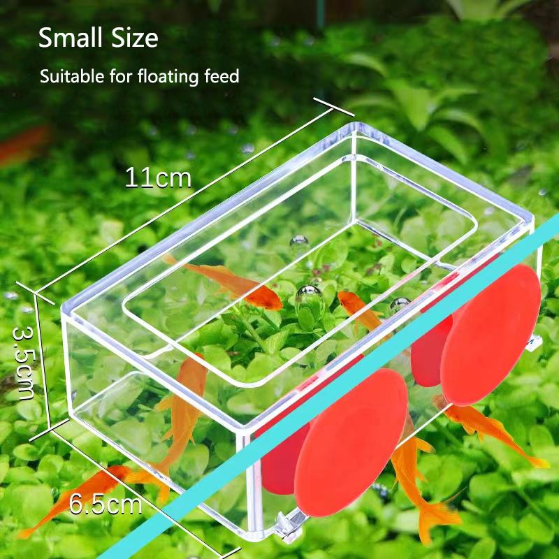 

Aquarium Feeding Ring Fish Tank Station Floating Food Tray Feeder Aquarium Accessory with Strong Suction Cup New