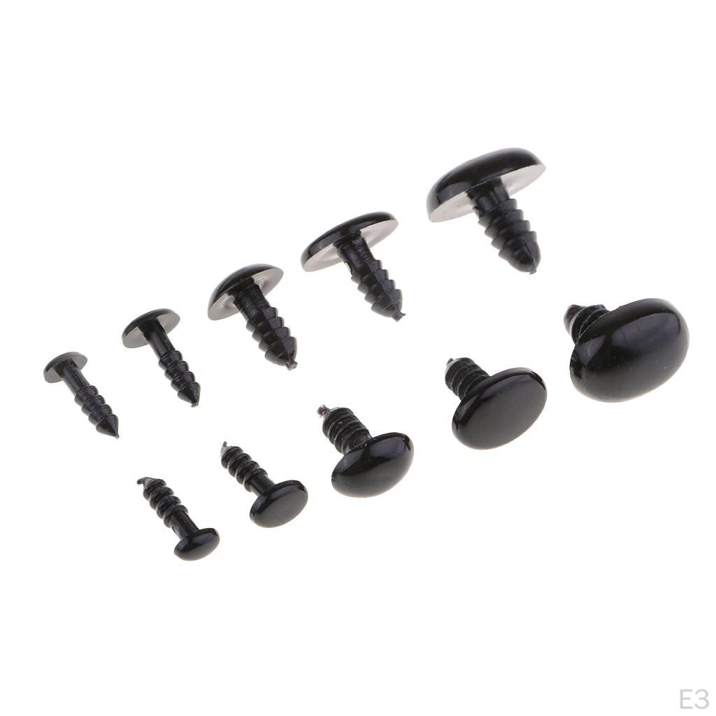 125pcs Assorted Plastic Colorful Safety Eyes/nose Doll Craft DIY