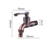 Laundry Bathroom Washing Machine Faucet Mop Pond Bibcock Wall Mounted Tap