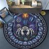 Oceanic Glass Mystery Round Area Rug Under Office Chairs Bedroom Living Room Home Decor