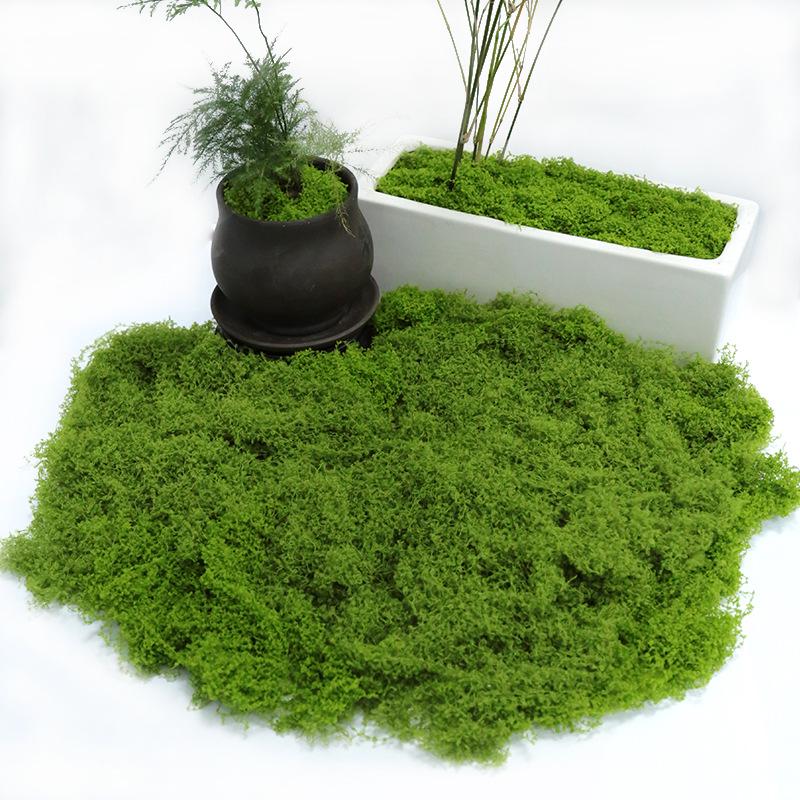 Artificial Moss Silk Grass Lawn for Landscaping and Decoration