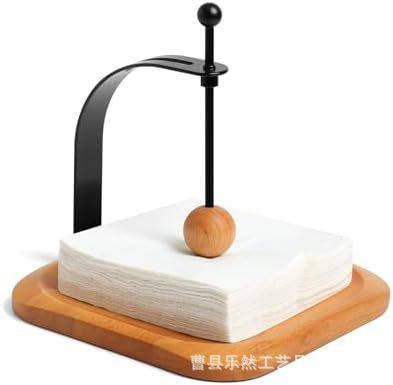 

Walnut Napkin Holder Tabletop Organizer Fits 5-7 Napkins Perfect for Table, Office, Restaurant, Home Decor Outdoor Use