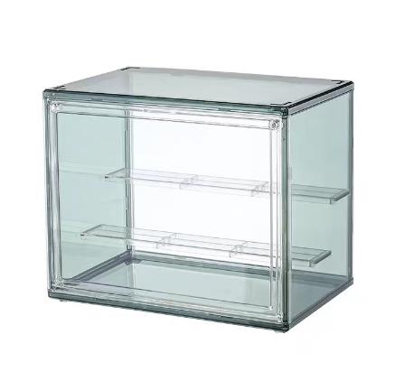 

Blind Box Storage Display Rack Desktop Transparent Dustproof Handle Storage Large Capacity Bubble Mat Display Box m зелёный