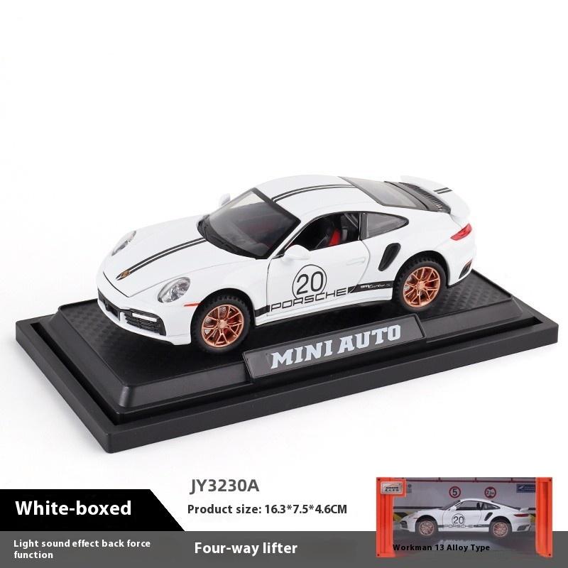 Simulation 1/32 Scale Porsche 911 Turbo S Alloy Racing Car Diecast Metal Model Children's Toy Kids Gift Birthday Present for Boys