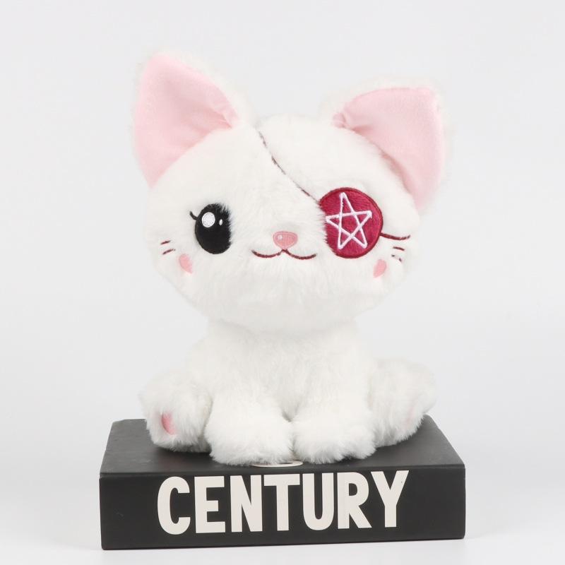 

New Halloween Pirate Cats Plush Toys Cute Animals білий