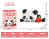 Neue niedliche Panda-Puppe Schaukelstuhl isst täglich Bambus Serie Baustein Desktop-Ornamente Geburtstag Festival DIY Kindergeschenke