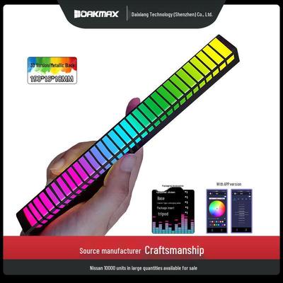 RGB Sound-Activated Music Rhythm Light for Desktop & Car Atmosphere with Bluetooth App Control