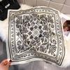 Fashion Square Fashion Foreign Style Small Silk Scarf Women'S Headband Decorative Scarf Dual-Purpose Small Square Scarf New Scarf