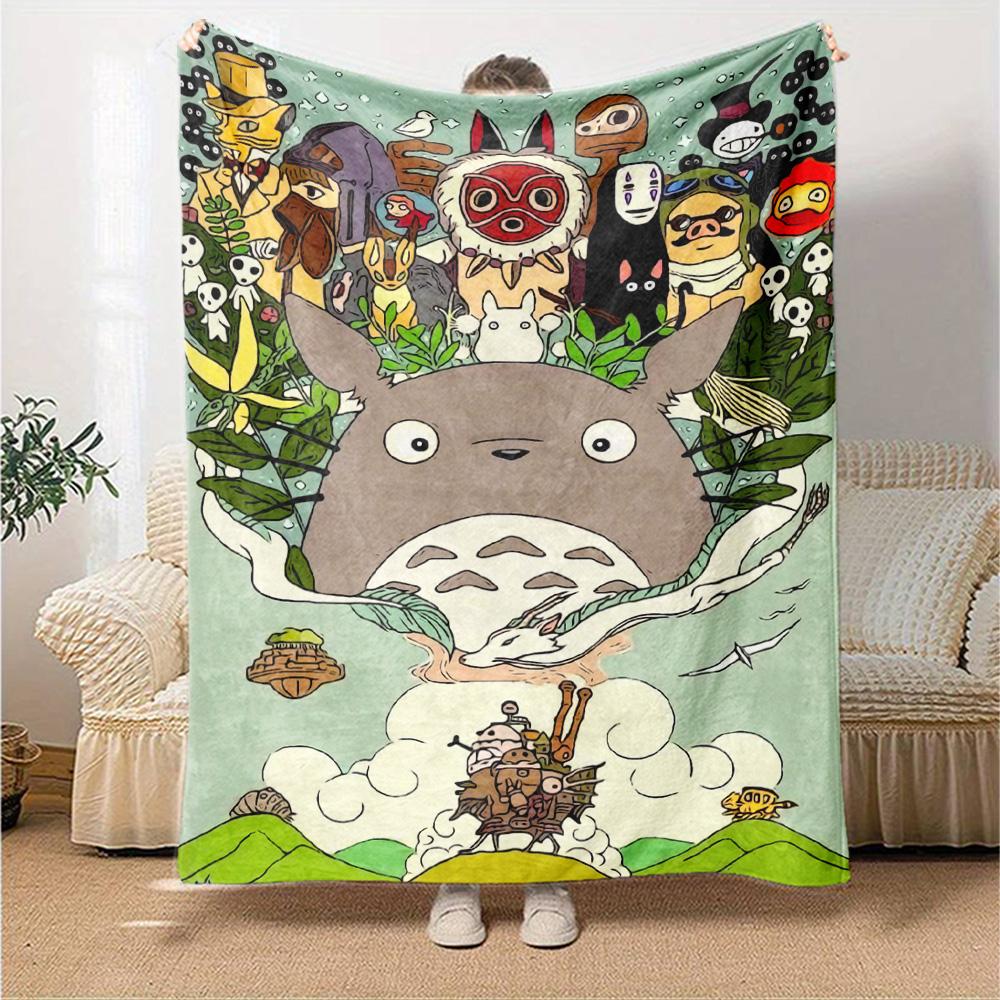 Fantasy Forest Adventure Flannel Blanket Super Soft Warm Cozy Blanket For Sofa Bed Office Travel Allseason Home Decor Gift