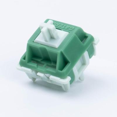 Teclado GATERON Green Apple, resistente, táctil, con orificio pasante, LED RGB, 5 pines, verde, 22 mm, resorte de doble etapa, interruptores de llave de 63 gf para MX Mechanical