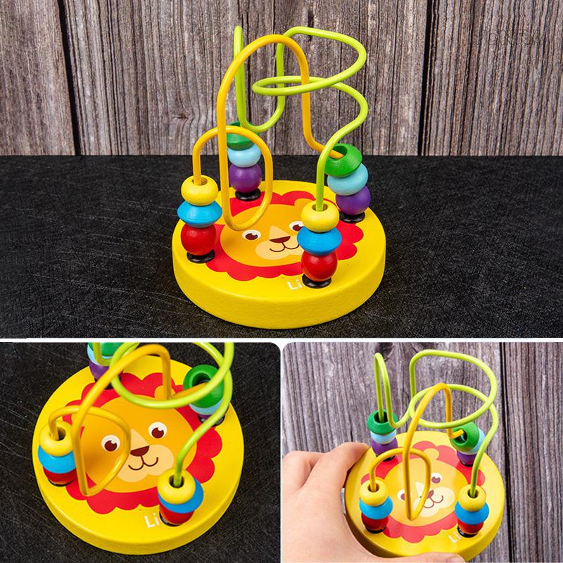 9 In 1 Wooden Montessori Toys Rattle Bell Drum Column Set Musical Instruments Sensory Early Baby Toy Toddler Education