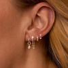 4Pcs/Set Chain Huggie Hoop Earrings Geometric Dangle Earring Set  Women Accessories