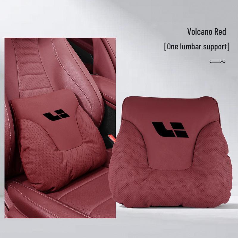 Ideal i6i8L Series Neck & Lumbar Support Pillow - Soft Car Interior Headrest for All Seasons