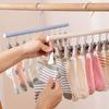 3Pcs Anti-Slip Socks Drying Rack Stainless Steel Underwear Drying Clips  for Home