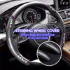 For Carbon Fiber Car Steering Wheel Cover Non-Slip Steering Wheel Cover Protector Case Cerato Soul Venga Forte Spectra