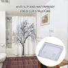 4/8Piece Shower Curtain Securely Clips Bathroom Curtain Holders Adjust, No Drill, Slip Resistant Grip