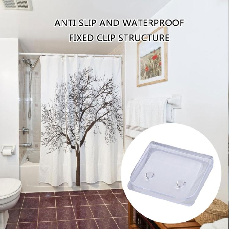 4/8Piece Shower Curtain Securely Clips Bathroom Curtain Holders Adjust, No Drill, Slip Resistant Grip