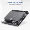 2.5 To 3.5 Inch Dual Hard Disk Bracket Support Two 2.5" SSD HDD Internal Adapter Desktop PC Hard Drive Mounting Fixed Bracket