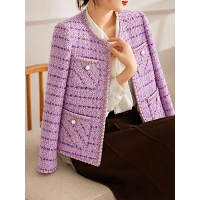 Melanie Chic Beaded Tweed Jacket