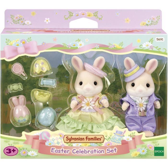La chasse aux oeufs des freres et soeurs Lapin Marguerite - Sylvanian Families - 5691