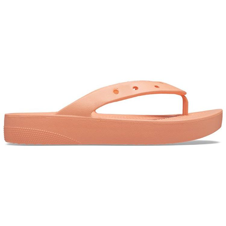 Crocs Classic Cloud Flip Flops Women Footwear Papaya-Red 207714-83E