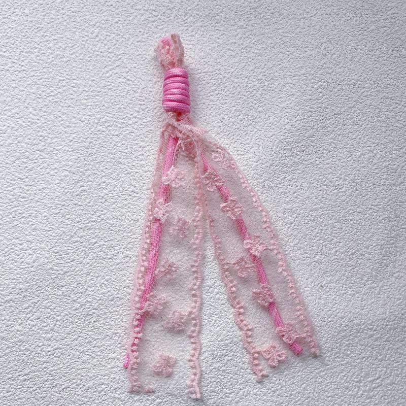 Lace Keychain Braided Rope Charm Pendant Keyring  Simple All-Matching Bag Decoration Jewelry Accessories