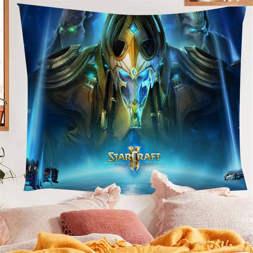 1PC Game SStarCraft 2 Tapestry Art Printing Japanese Wall Tapestry Anime Wall Hanging Home Decor