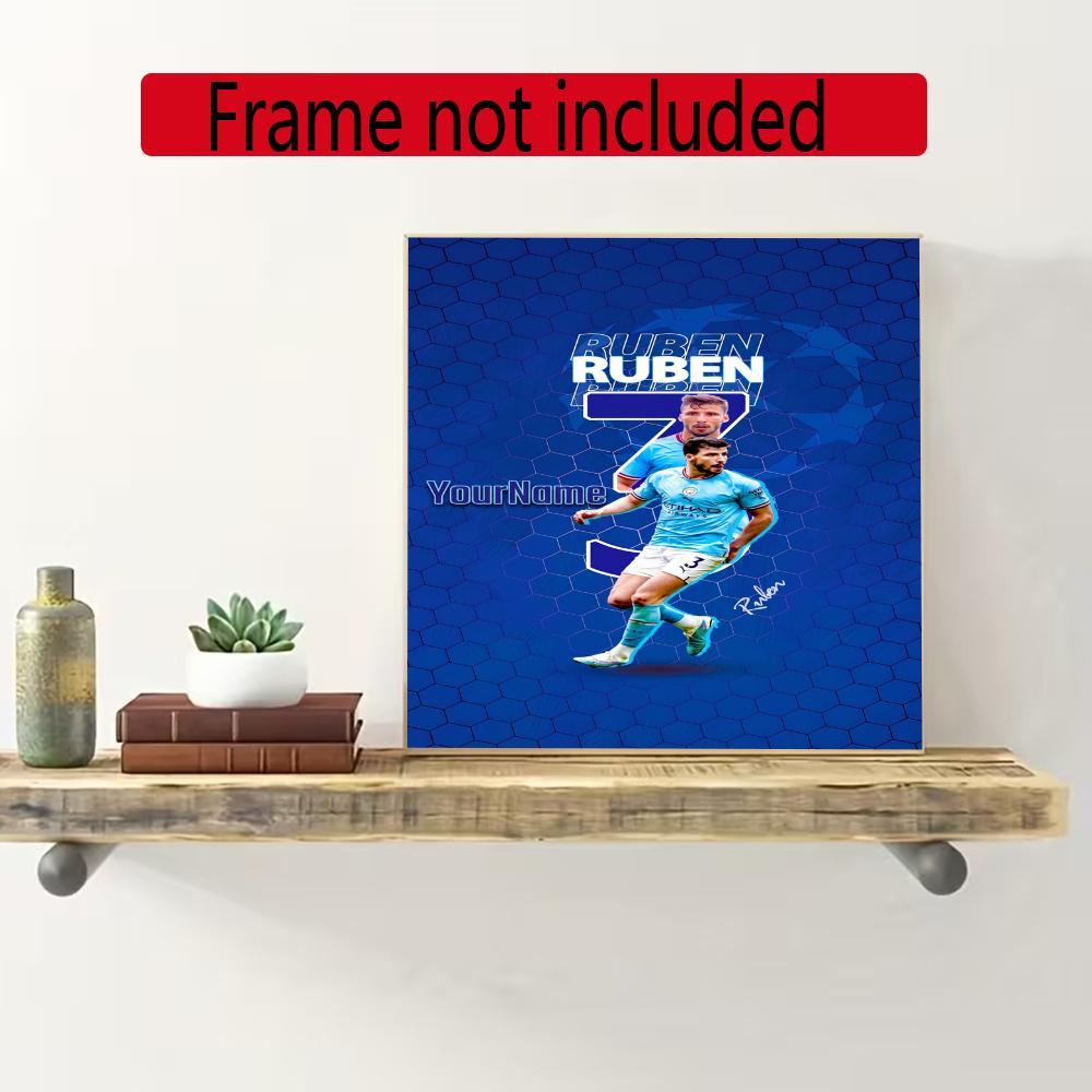 Haaland Customize Your Name Diamond Painting Round Diamond Diy Frameless Holiday Artwork Suitable For Home Office Wall Decoration