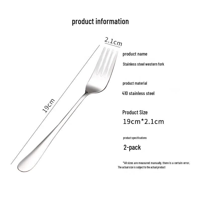 Stainless Steel Dining Forks, 2-Pack