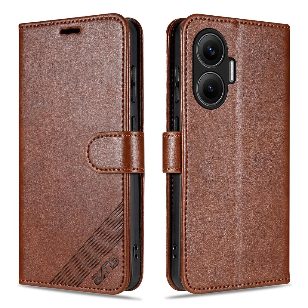 AZNS For Xiaomi Redmi Turbo 4 Pro 5G/Poco F7 5G Case Anti-Scratch PU Leather Stand Wallet Phone Cover