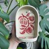 Hand Painted Ceramic Wall Desk Ornament Decorative Ceramic Stand for Wall Mantels Tabletop Shelf Festival Celebration