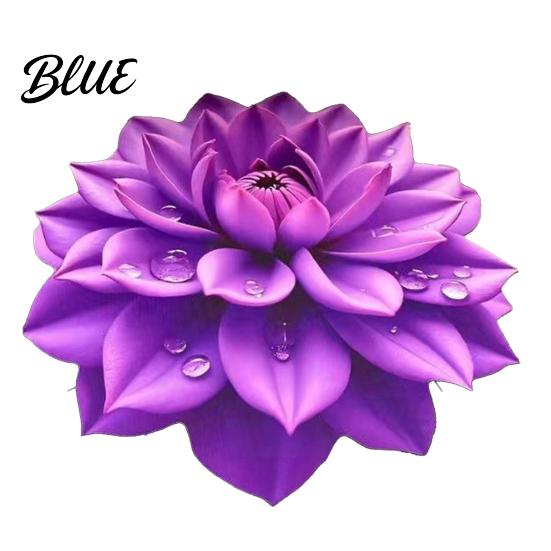 Three-dimensional Design Rug Pattern Area Realistic Absorbent Floor Mat 3D Flower Carpet Non-Slip Decorative