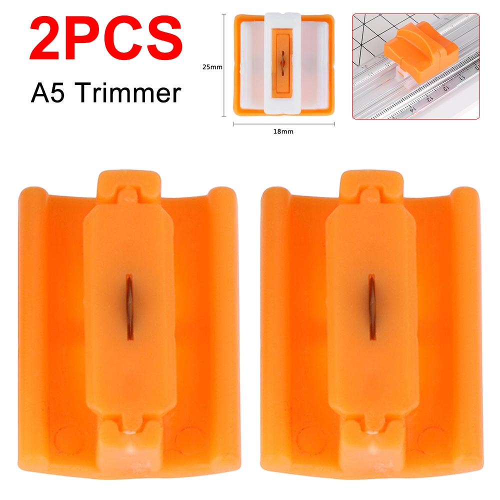10 Stück A4/A5 Papier Schneiden Ersatzklingen Guillotine Papierschneider mit Ausziehbarer Skala für Fotoschneider Scrapbooking Zubehör