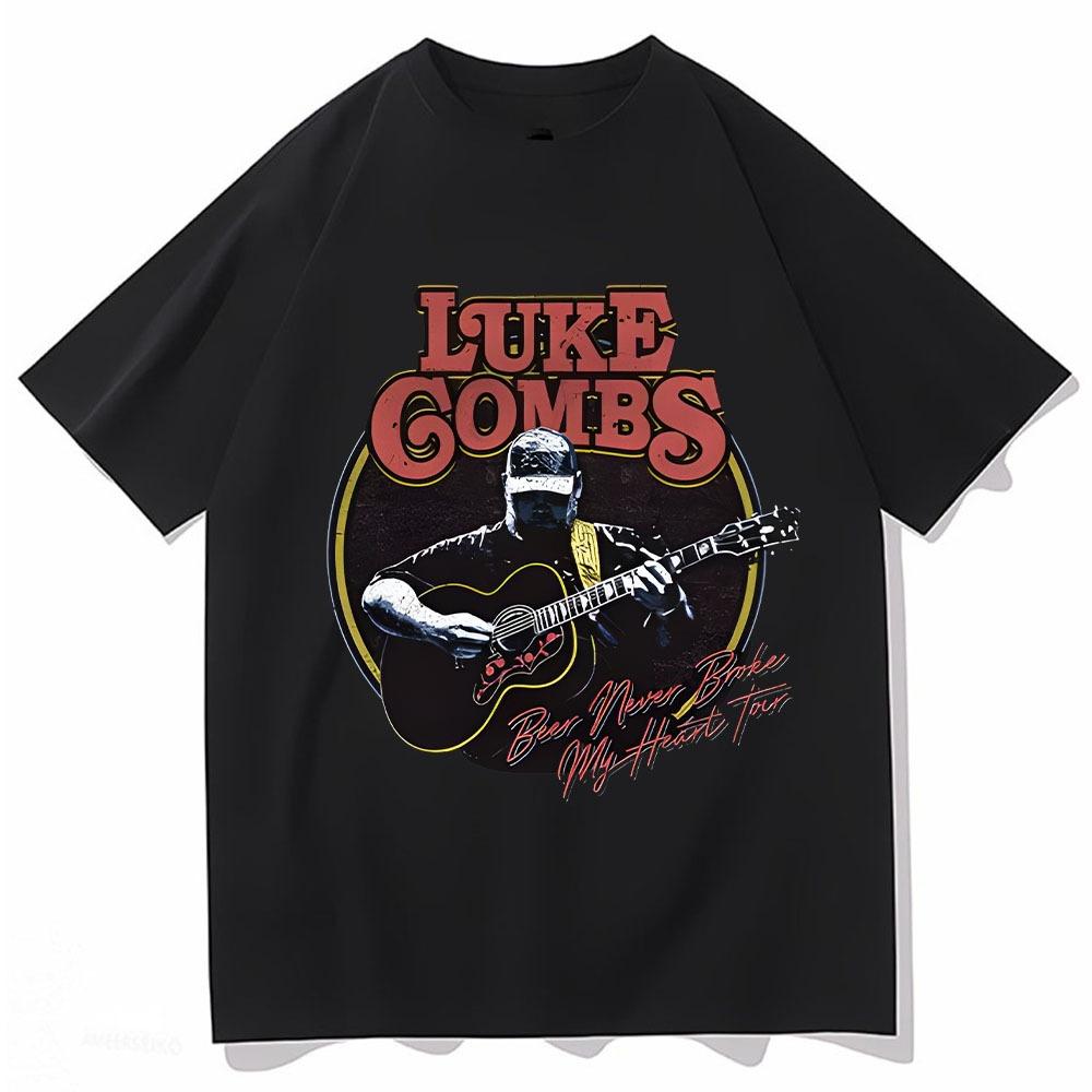 New Singer Luke Combs Print Tshirt Unisex WOMEN Summer Short Sleeve TShirt Cotton Casual Shirts Male Hip Hop High Quality Clothes