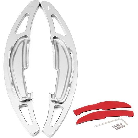 SANRILY 2PCS Paddle Shifter Extensions, Sport Metal Steering Wheel Paddle Shifter for BMW M2 M3 M4 M5 X5M X6M F87 F85 F86 F80 F82 F83 F10 M6 F12