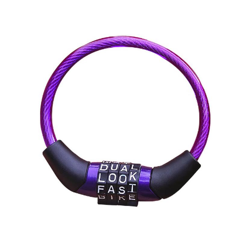 Li Shi Purple Cloud Fairy 4-Digit Bicycle Combination Lock 25cm